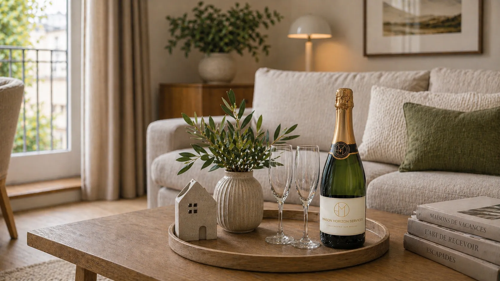 Détail d'accueil dans une maison de prestige